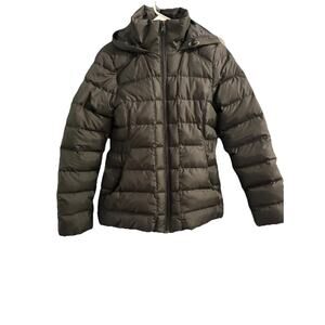 THE NORTH FACE 550 Goose Down Puffer Black Hooded Coat Jacket M